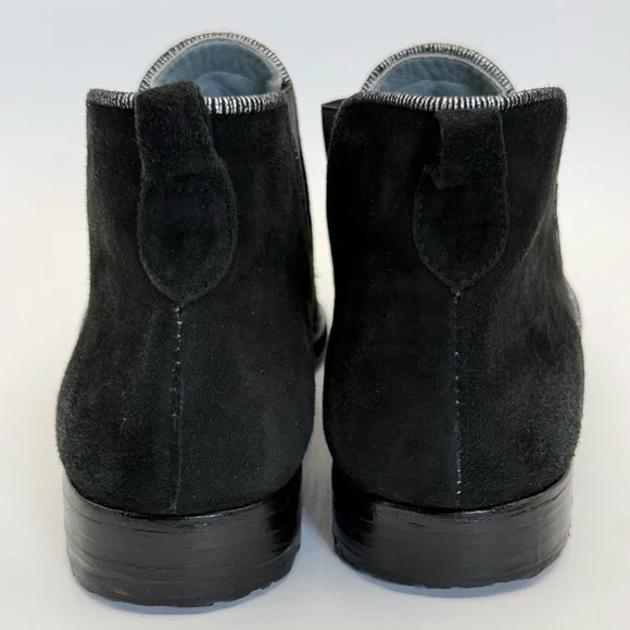 Meher Kakalia Embellished Beaded Black Suede Ankle Boots Size 37 - Picture 4 of 16